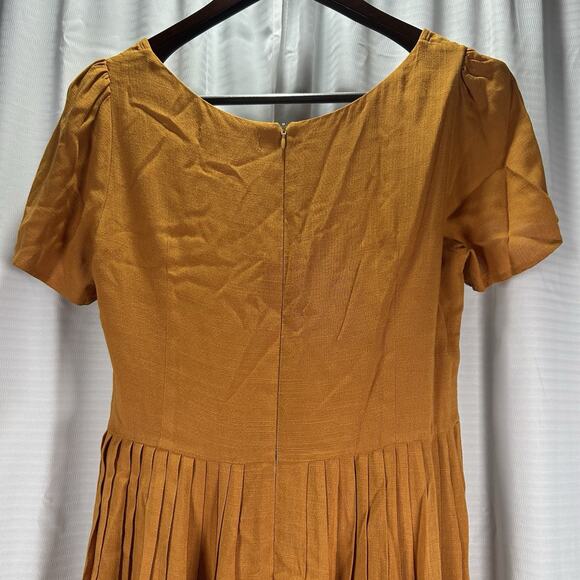 CHRISTY DAWN The Scarlet Midi Dress Marigold Petite Women's Size Medium - Picture 5 of 11